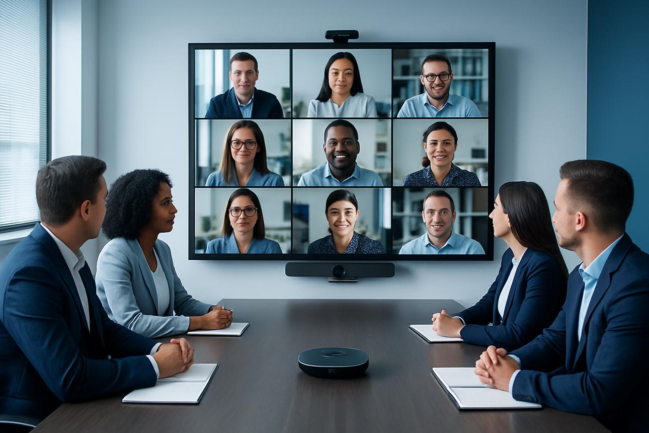 Illustrative video conference meeting